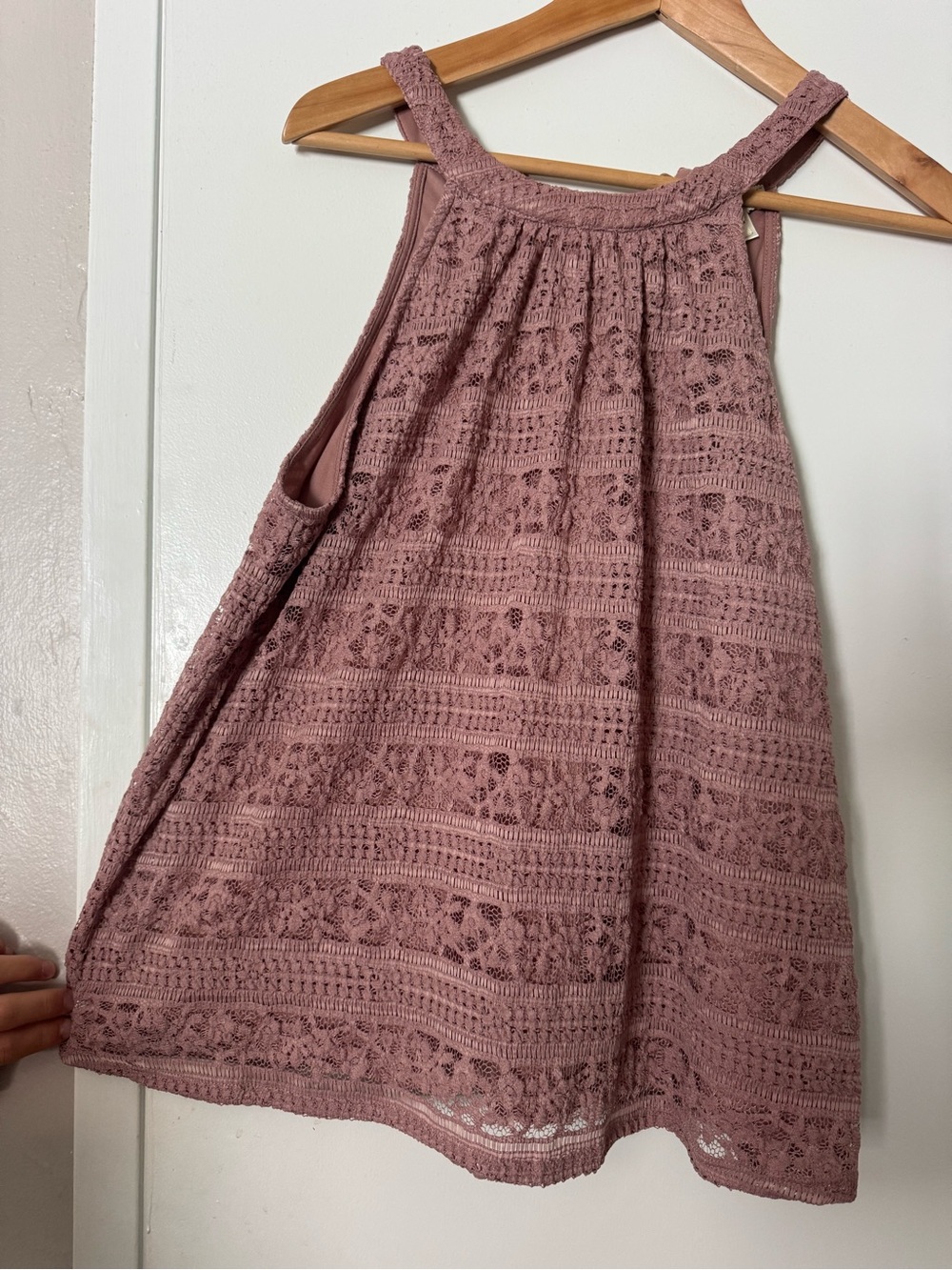 Women’s Lace Halter Dress in Dusty Rose - Kids Dresses